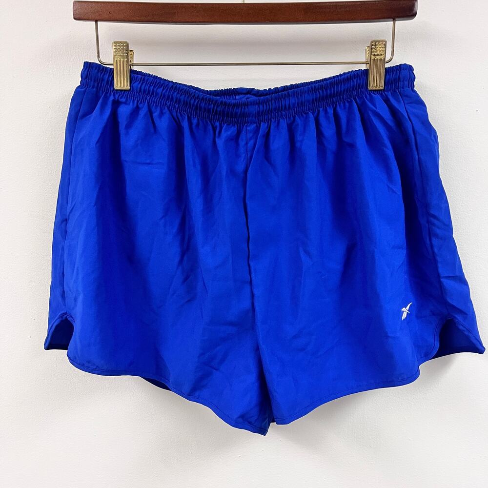 Men's vintage Reebok running shorts built in liner blue Large made in USA